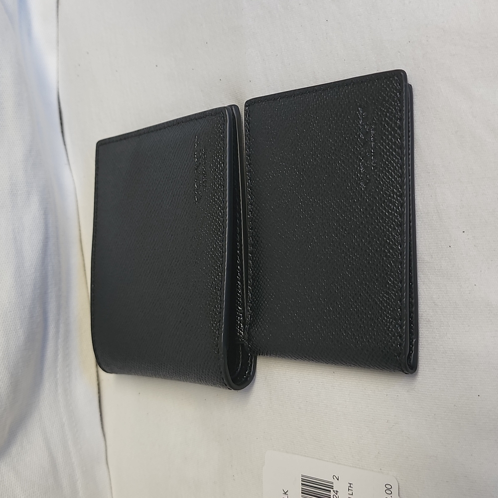 COACH Compact Black WALLET New - Picture 8 of 11